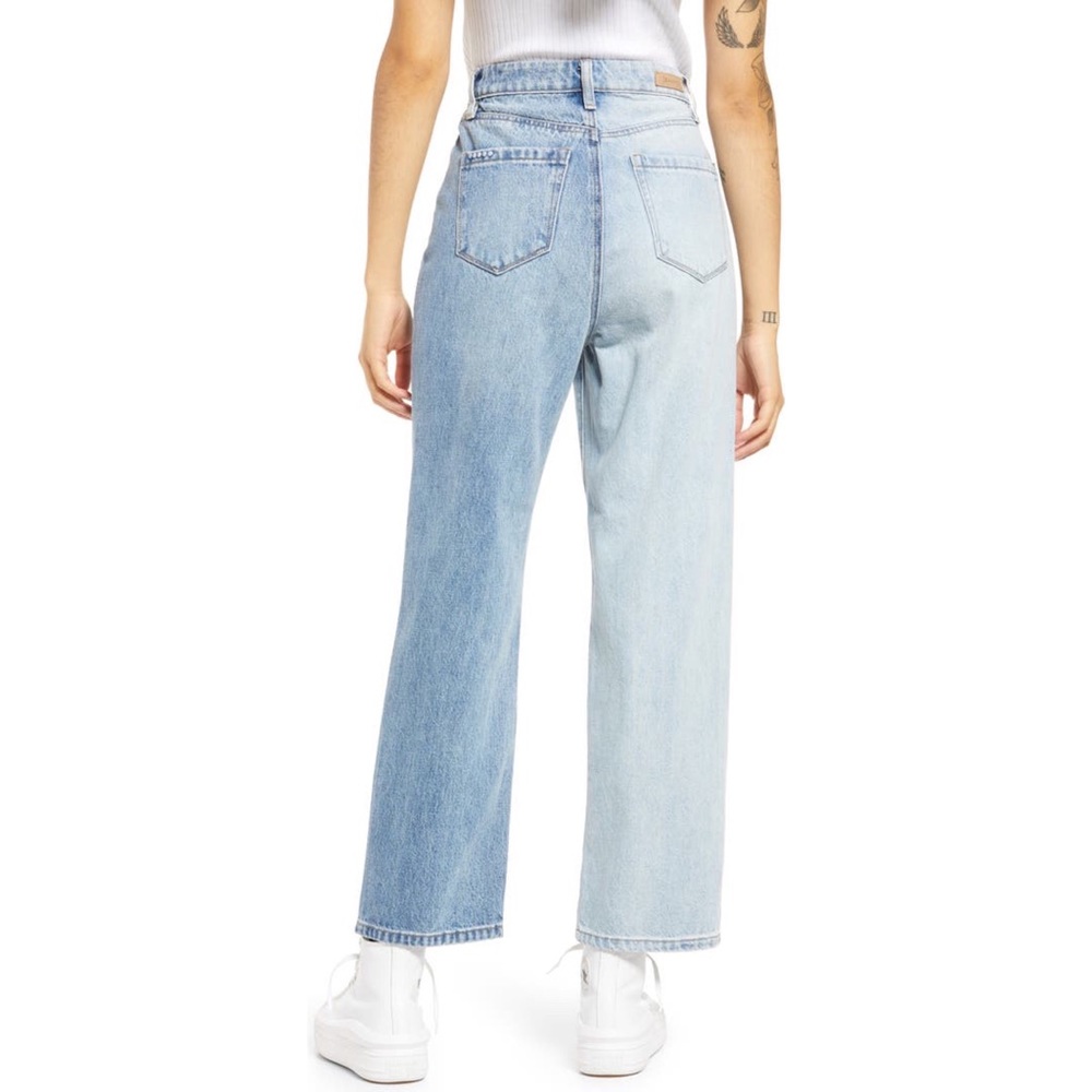 Blank NYC Overlap Baxter Ribcage Straight Jeans Two Tone - Picture 10 of 13